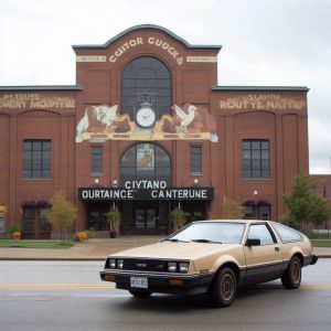 Old damaged car in Canton