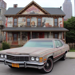 20 year old car abandoned in Woodside