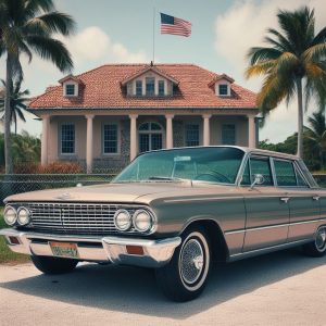 Image of a junk car parked in a Homestead property